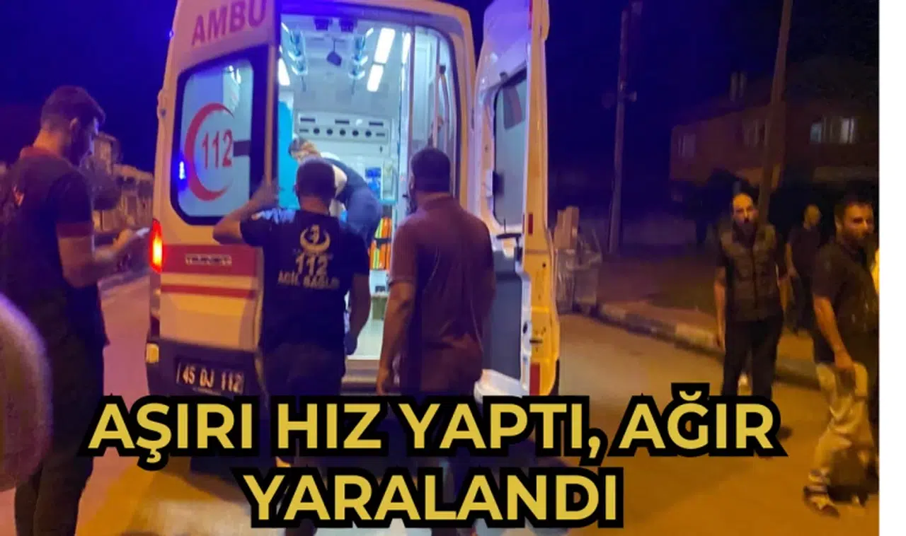 Aşırı hız yaptı, ağır yaralandı