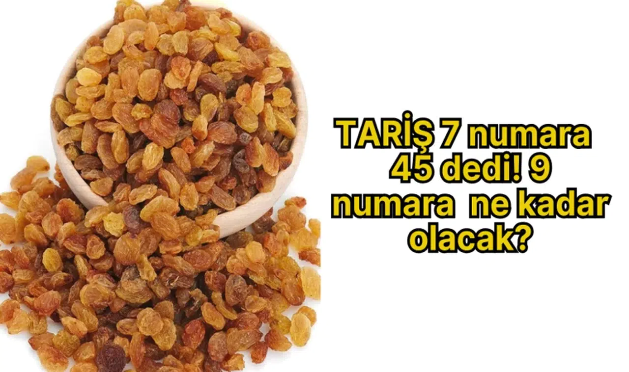 TARİŞ 7 numara 45 dedi! 9 numara 50 ve üzeri olmalı