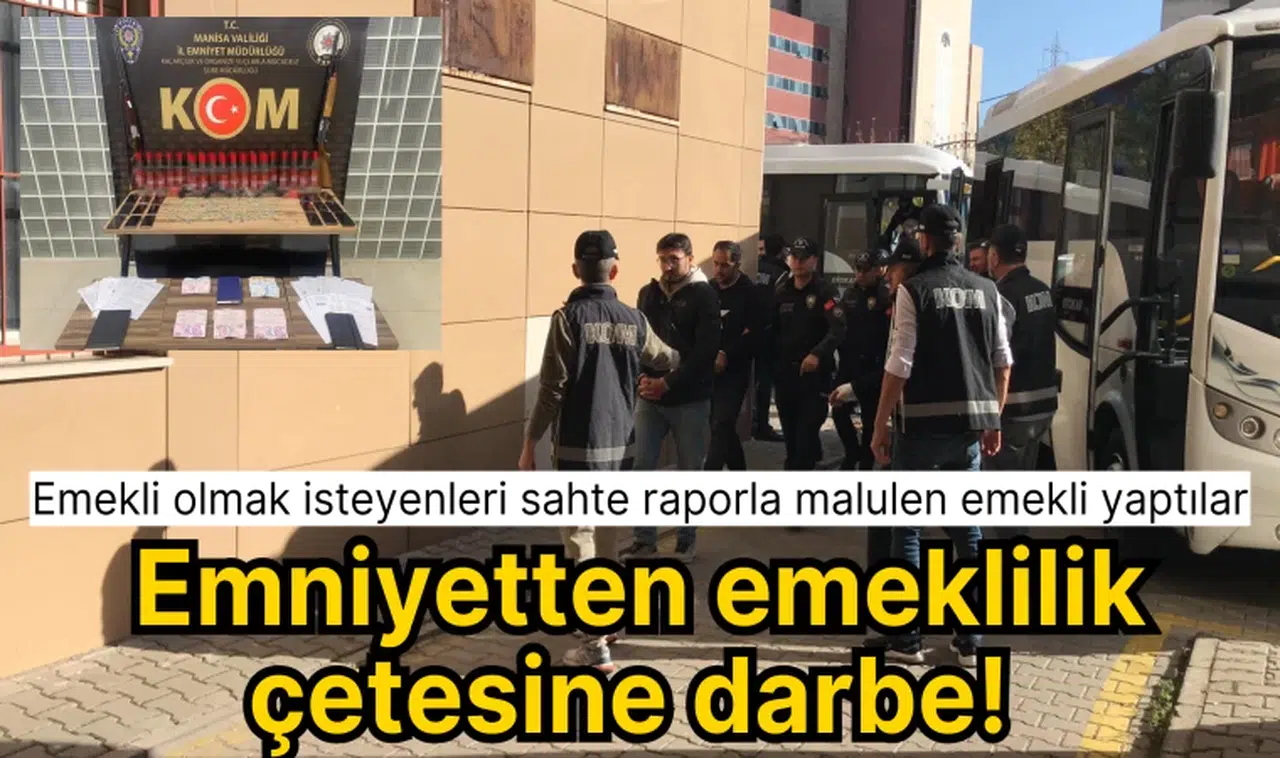 Emniyetten emeklilik çetesine darbe!