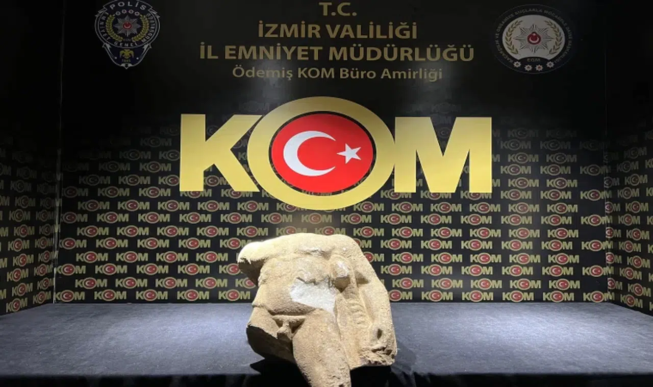 Polis Roma dönemine ait tarihi eser ele geçirdi