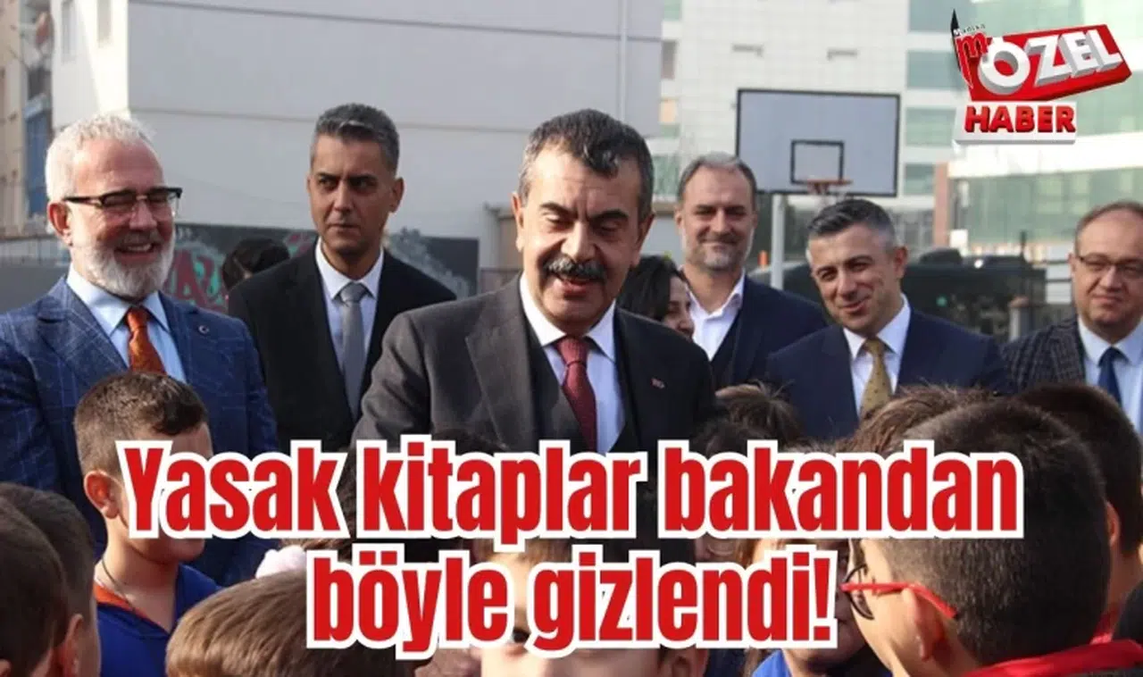 Yasak kitaplar bakandan böyle gizlendi!