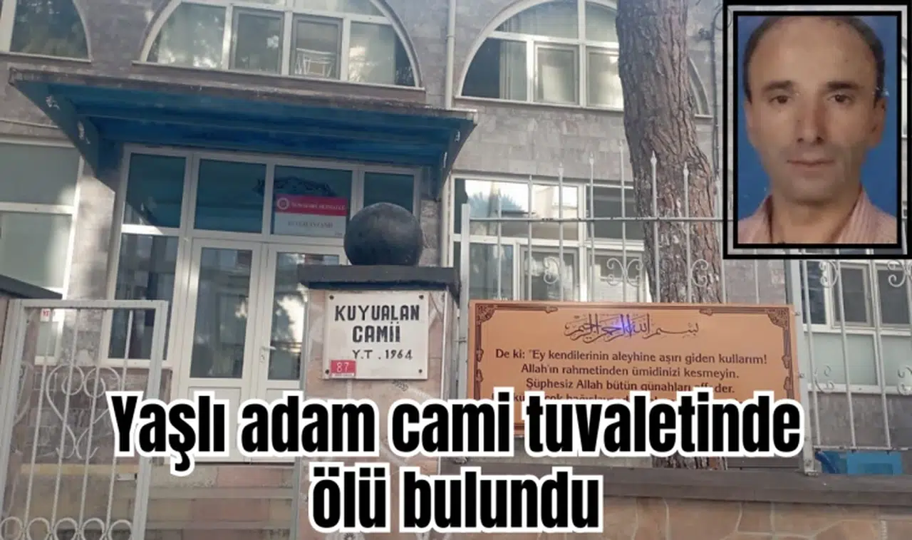 Yaşlı adam cami tuvaletinde ölü bulundu