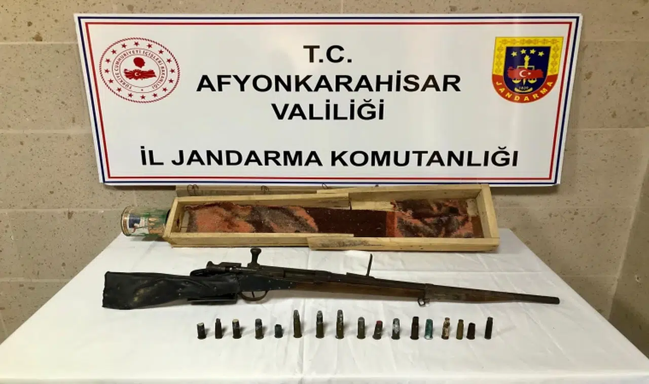 1874 imal tarihli uzun namlulu tüfek ele geçirildi