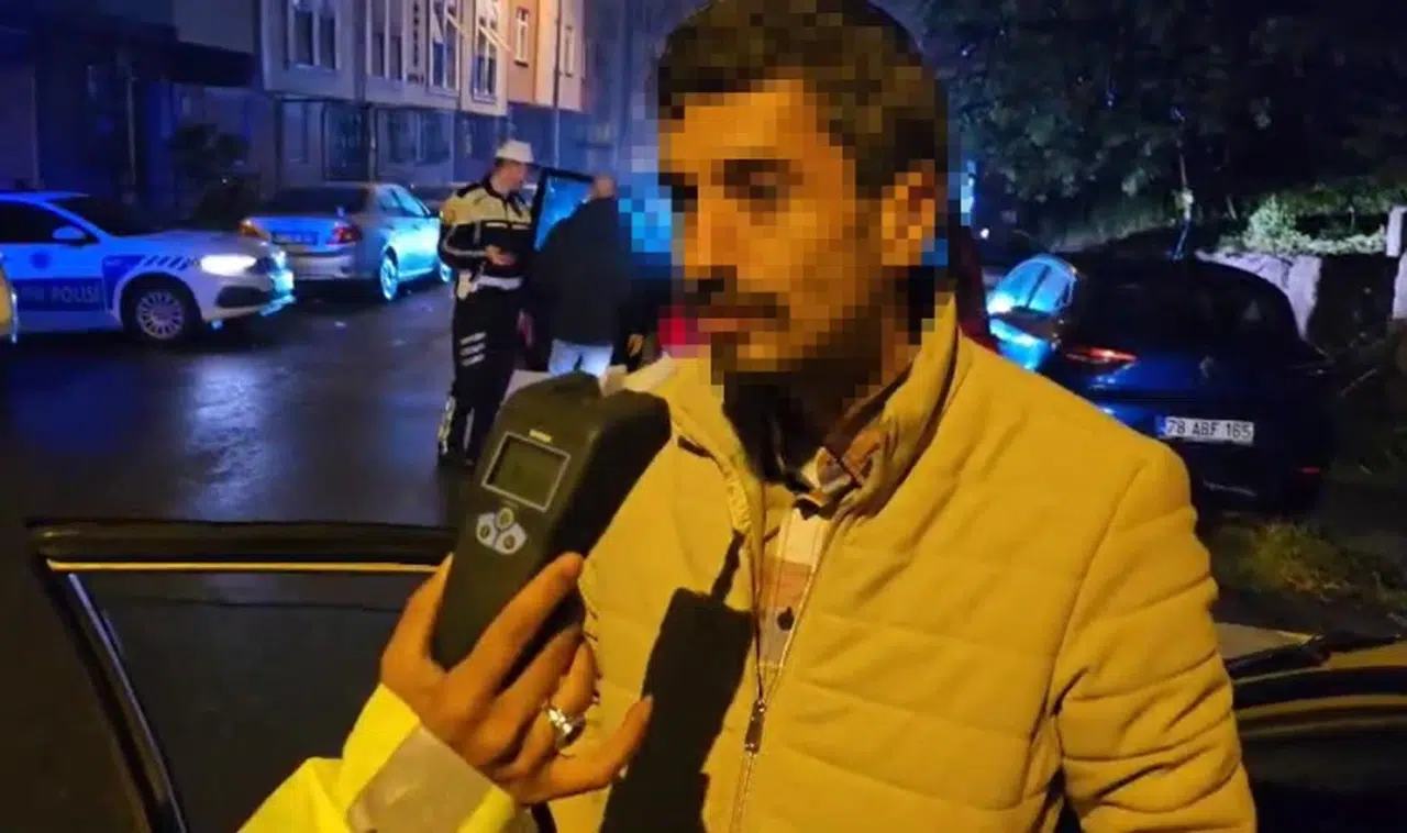 Alkollü sürücü polislere zor anlar yaşattı