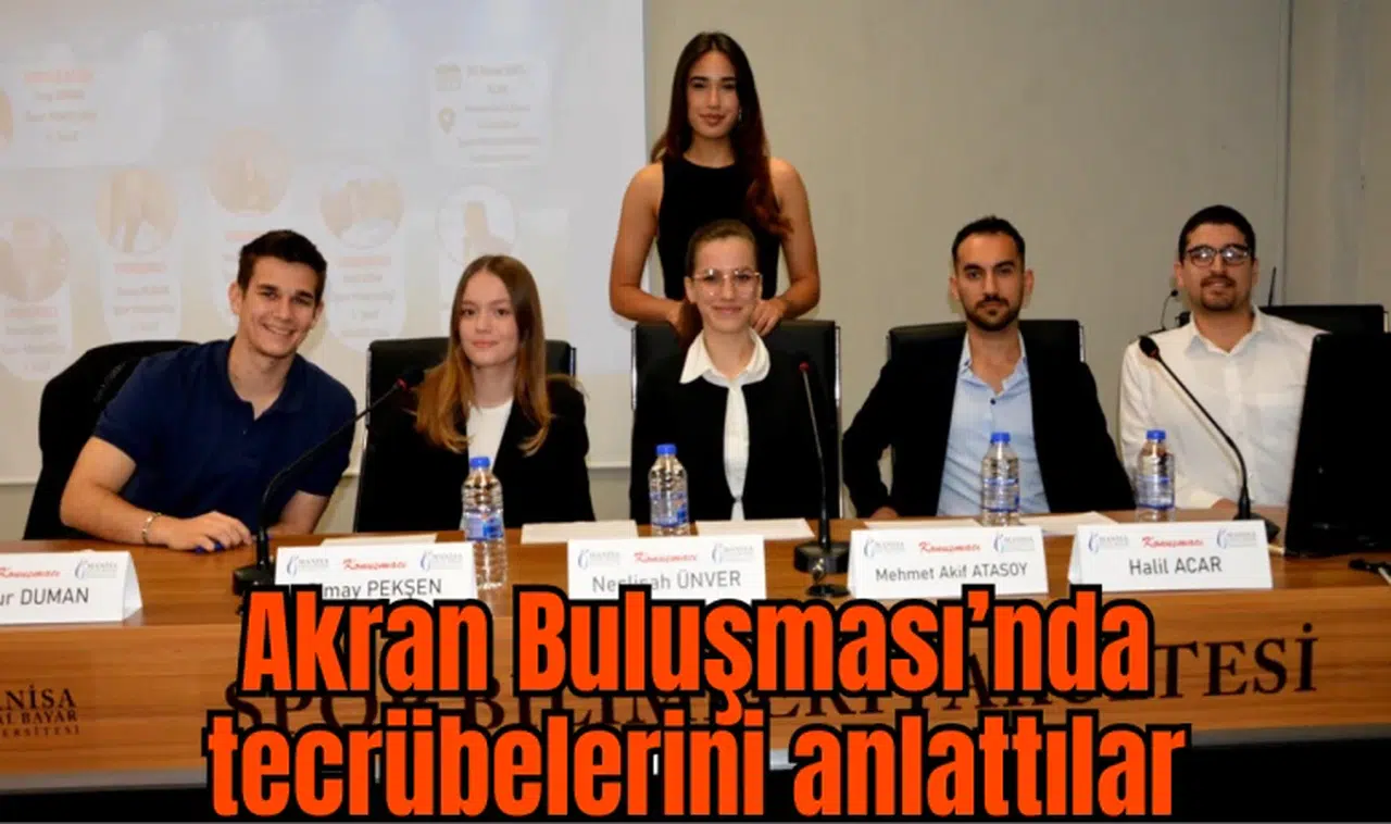 Spor Yöneticiliği öğrencileri Akran Buluşması’nda tecrübelerini anlattı 