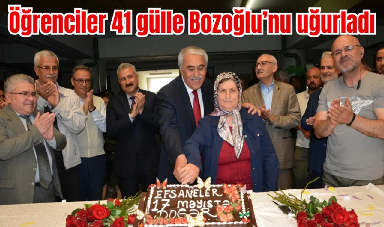 Eğitimci Ömer Bozoğlu 41 yıllık eğitim hayatını tamamladı 