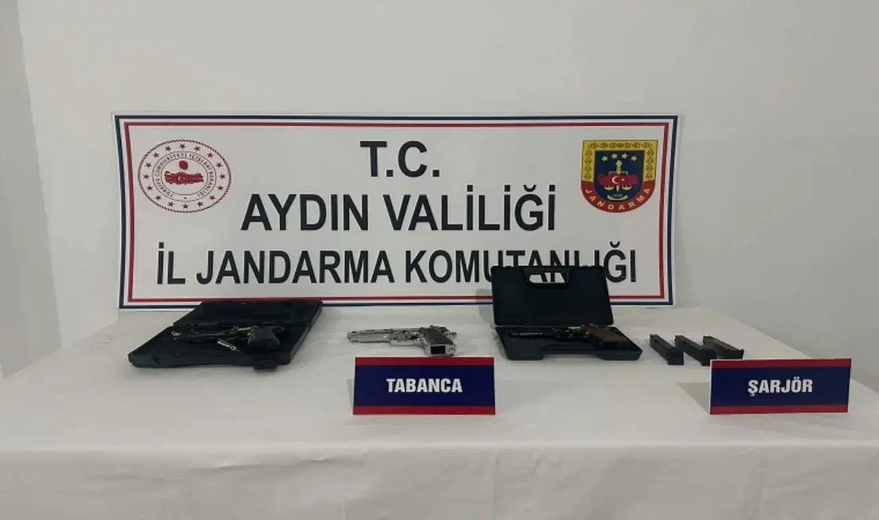 Üç adet ruhsatsız tabanca ele geçirildi