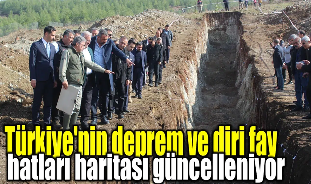 Türkiye'nin deprem ve diri fay hatları haritası güncelleniyor
