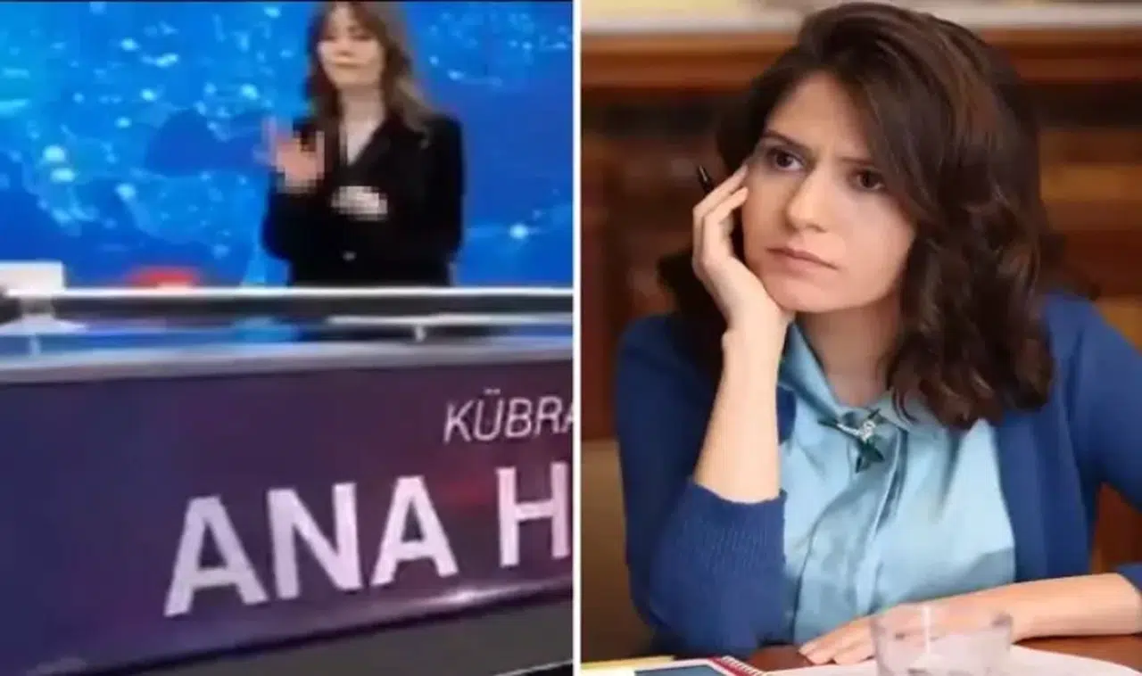 Kübra Par'dan açıklama geldi! Bakın o el hareketini neden yapmış
