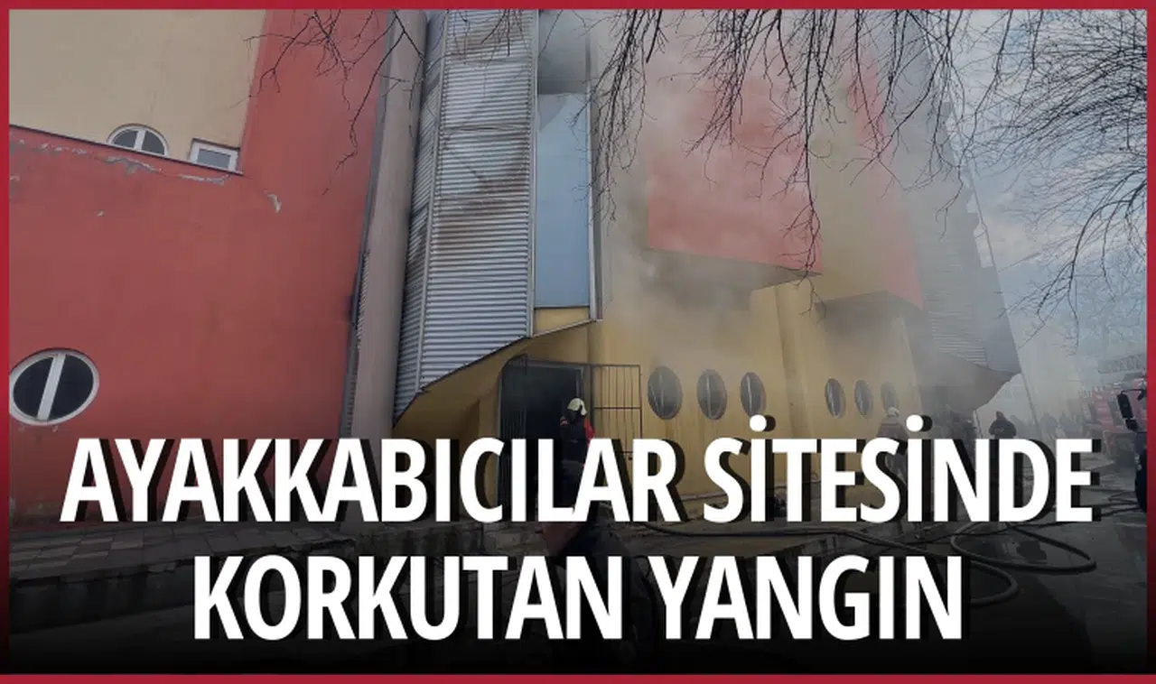 Ayakkabıcılar Sitesinde korkutan yangın