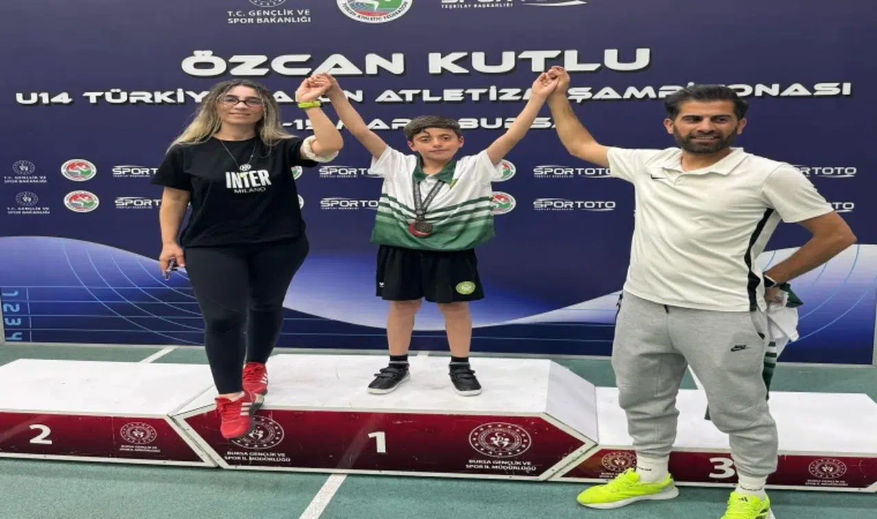 Cengiz Ebubekir Karayılan, atletizmde Türkiye 3’üncüsü oldu