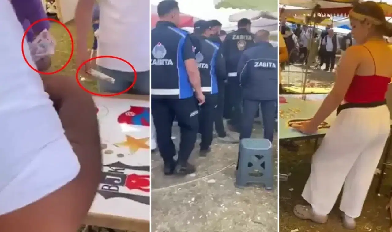 Skandal görüntüler! Festival alanı Las Vegas'ı aratmadı