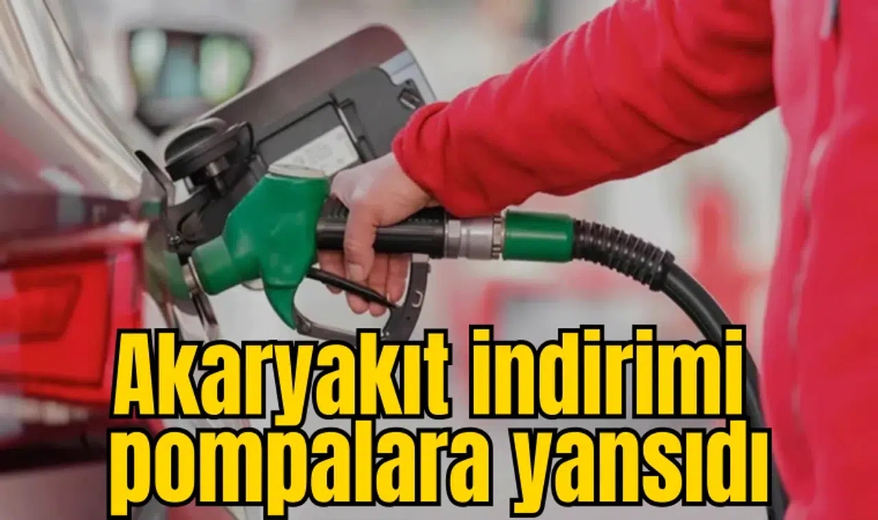 Akaryakıt indirimi pompalara yansıdı