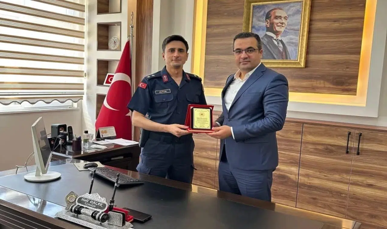 Başka ile atanan komutan Kaymakam Dalak'a veda etti