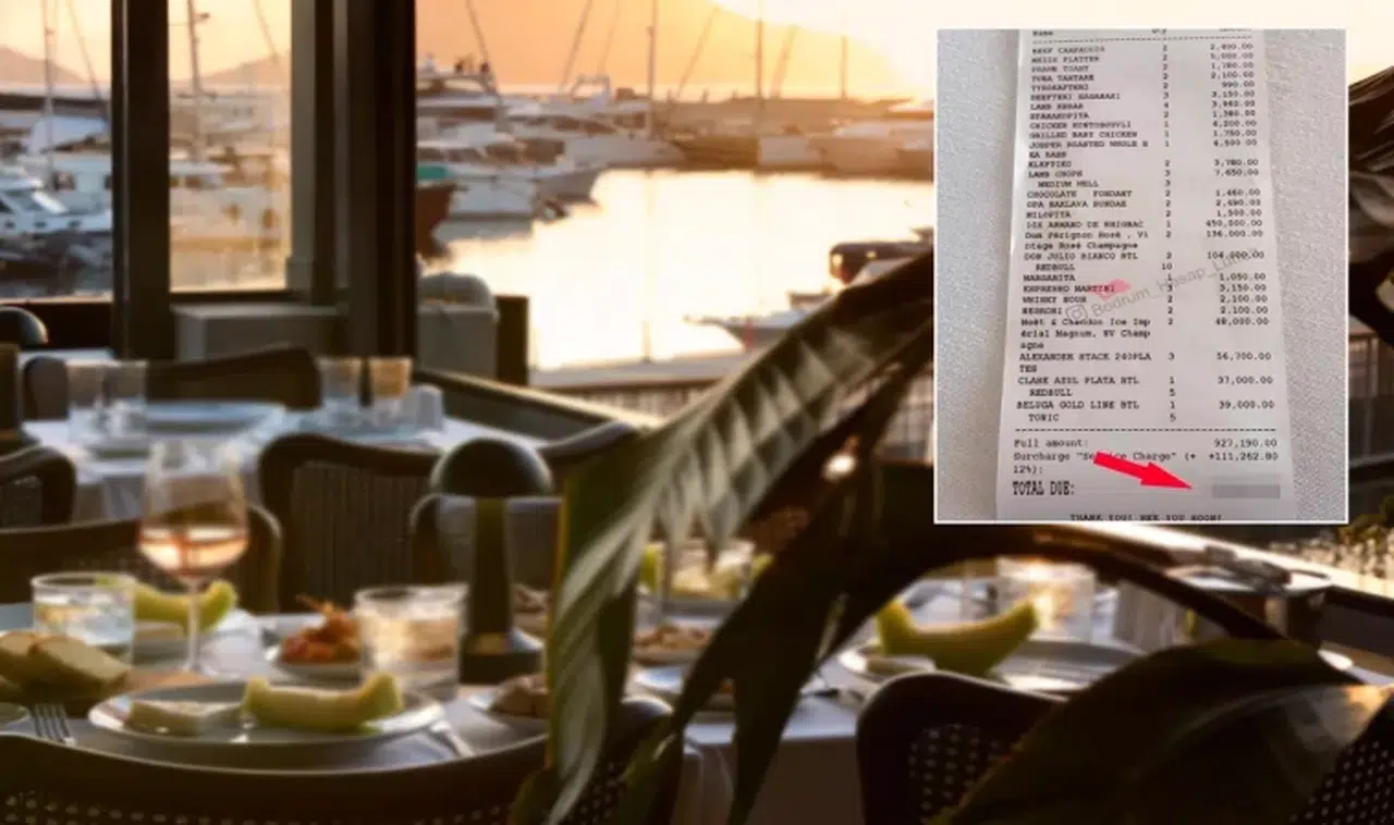 Bordum'da hayrete düşüren hesap! Bir araba parasını restorana bıraktılar