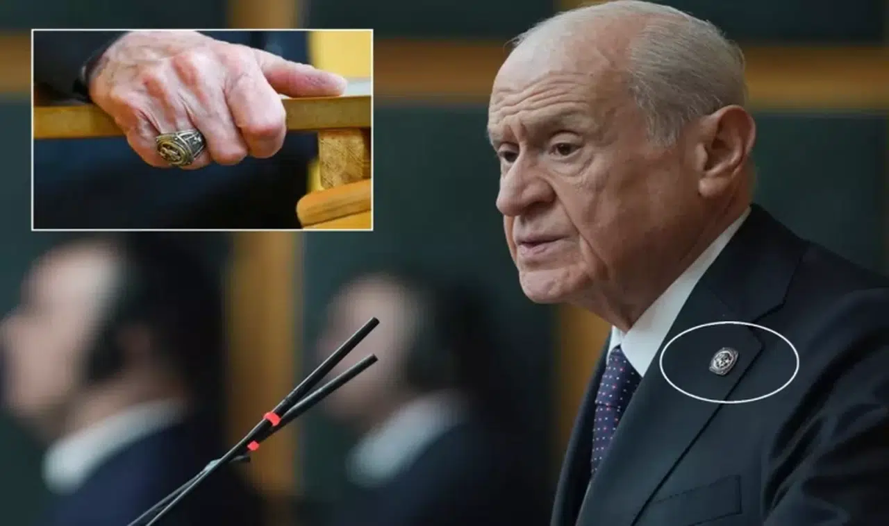 Devlet Bahçeli'nin yüzük ve rozetindeki dikkat çeken mesaj!