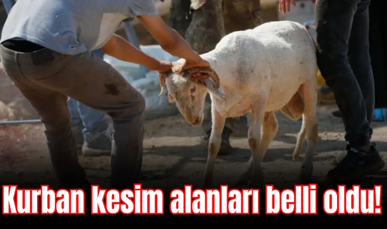 Kurban kesim alanları belli oldu!