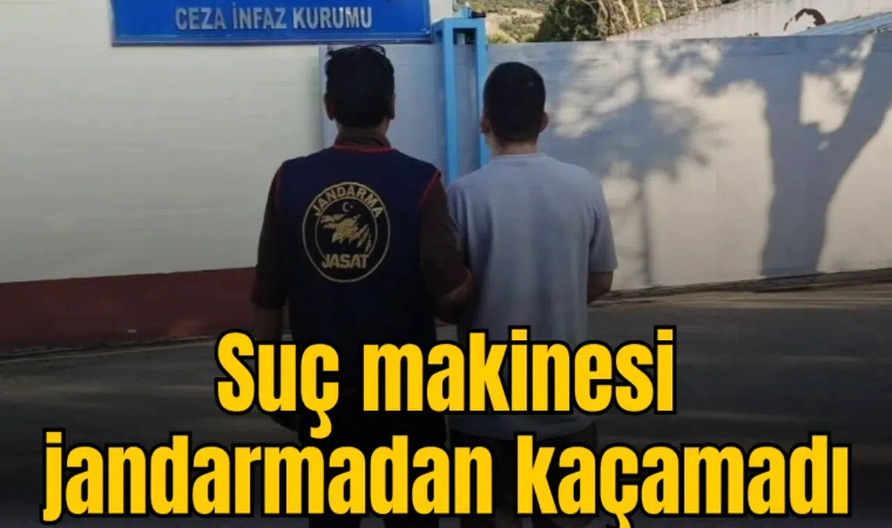 Suç makinesi jandarmadan kaçamadı