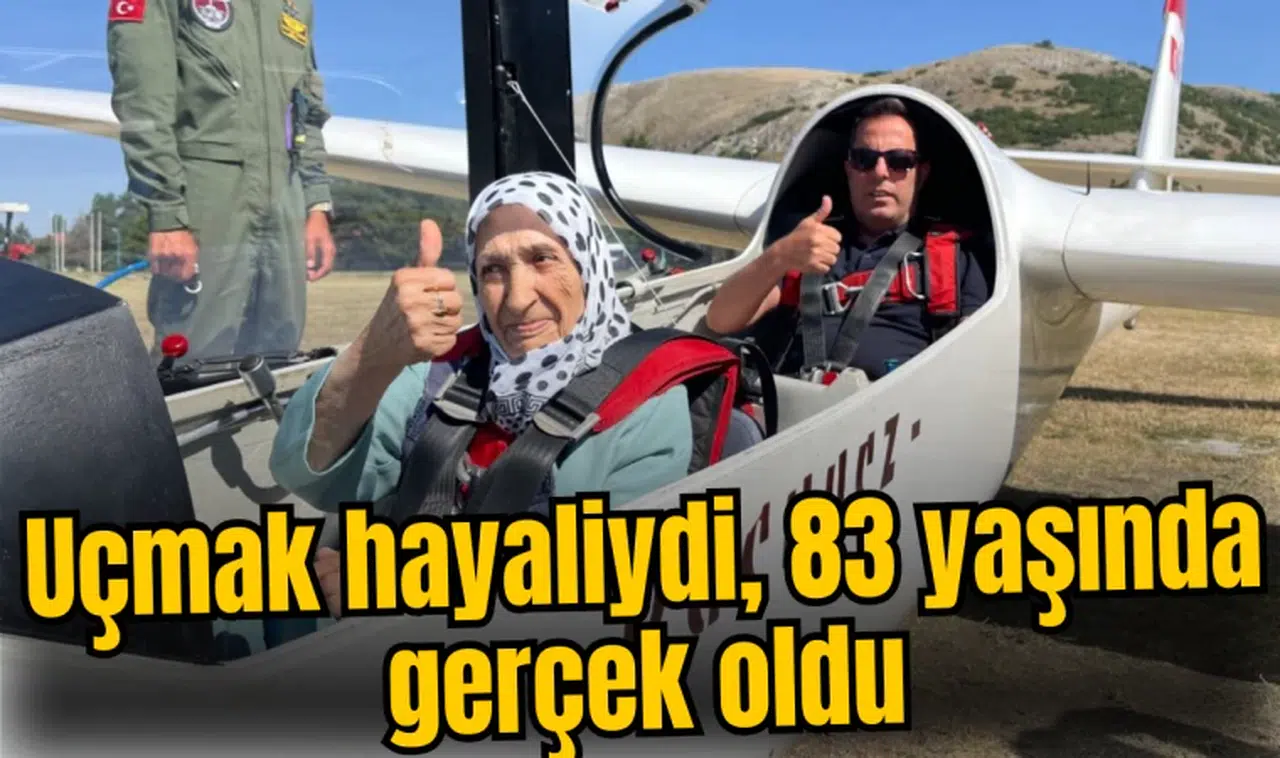 Uçmak hayaliydi, 83 yaşında gerçek oldu
