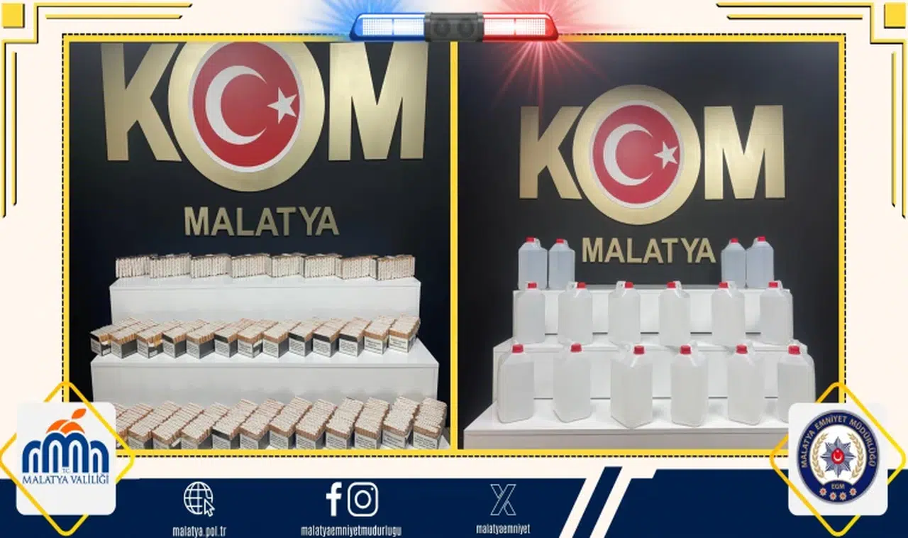9 bin 520 makaron ve 80 litre etil alkol ele geçirildi