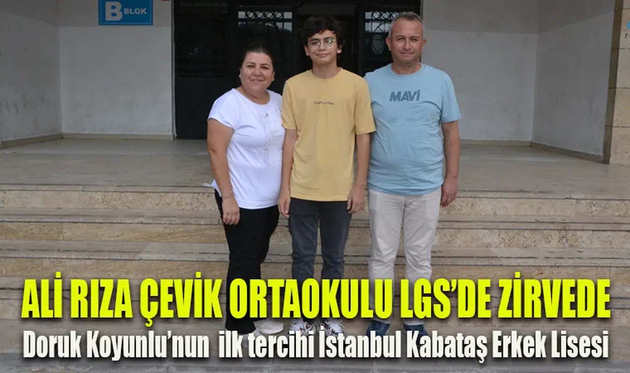 ALİ RIZA ÇEVİK ORTAOKULU LGS’DE ZİRVEDE 