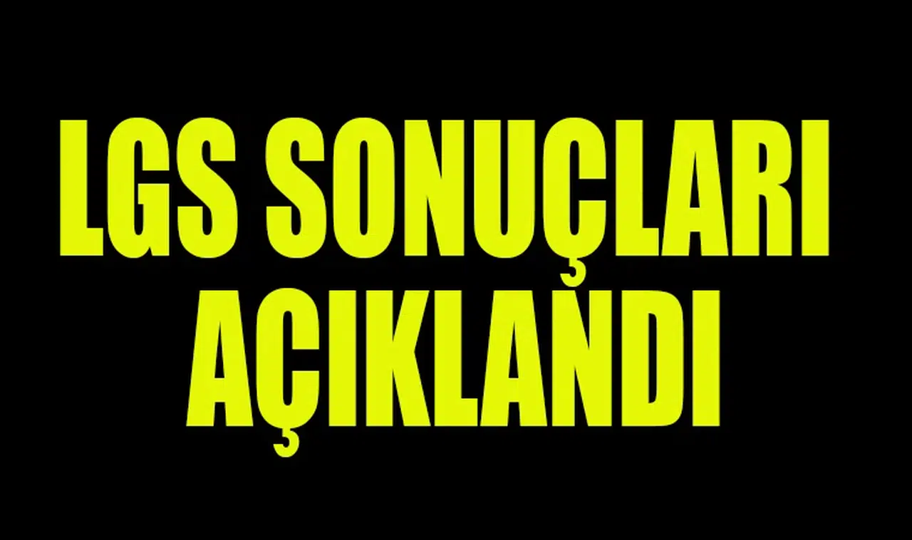 LGS sonuçları açıklandı