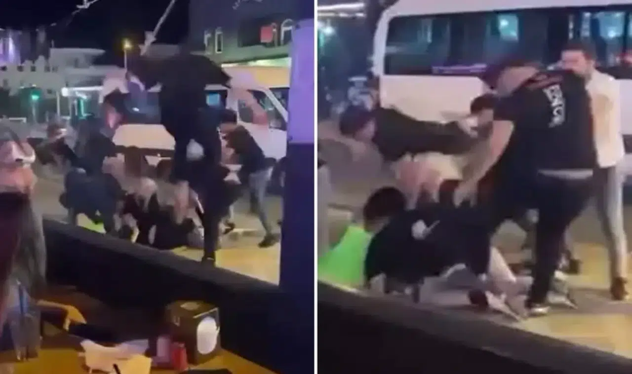 Pencereden atlayıp kadın turistleri tekmelediler