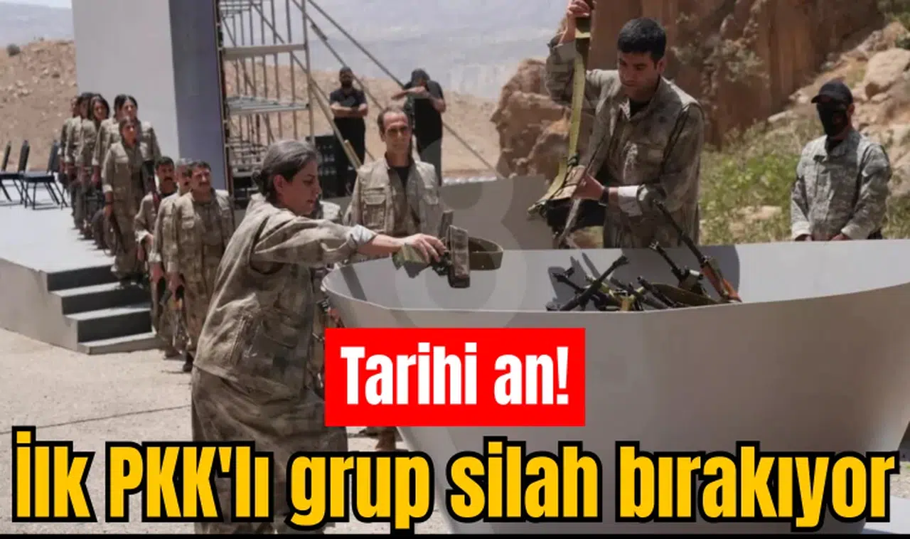 Tarihi an! İlk PKK'lı grup silah bırakıyor