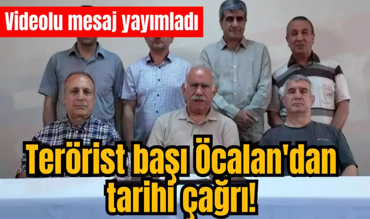 Terörist başı Öcalan'dan tarihi çağrı! Videolu mesaj yayımladı