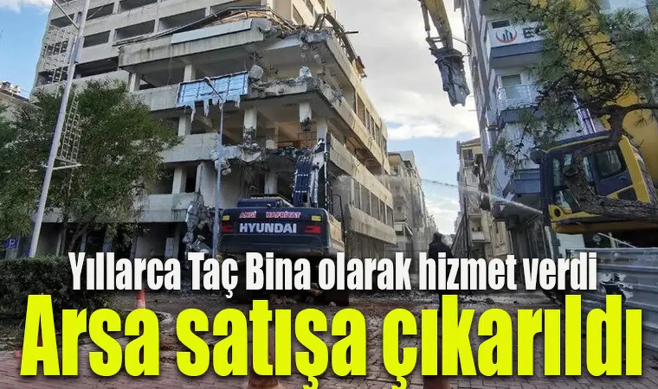Yıllarca Taç Bina olarak hizmet verdi: Satışa çıkarıldı