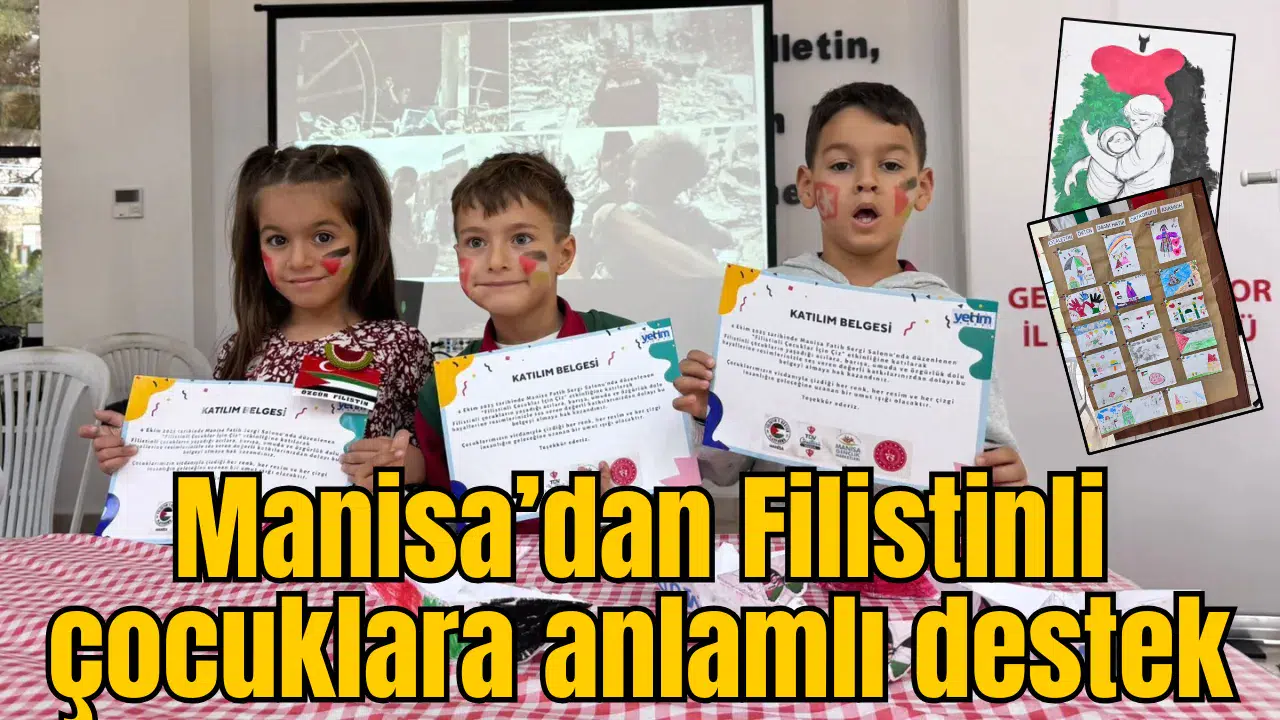 Manisa’dan Filistinli çocuklara anlamlı destek