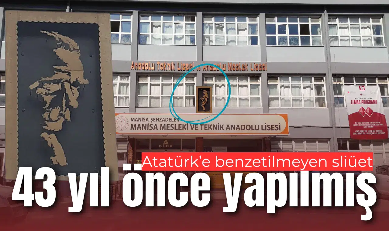 Atatürk’e benzetilmeyen sliüet 43 yıl önce yapılmış