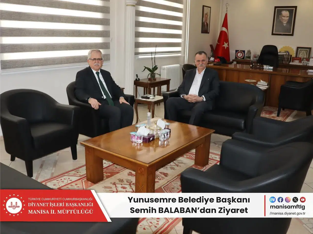 Başkan Balaban’dan İl Müftüsü Kabukçu’ya ziyaret