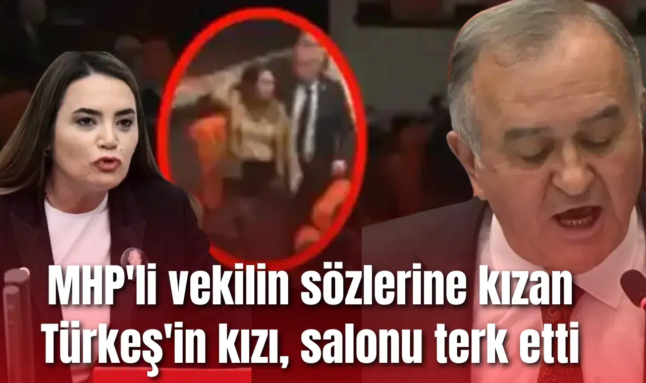 MHP'li vekilin sözlerine kızan Türkeş'in kızı, salonu terk etti
