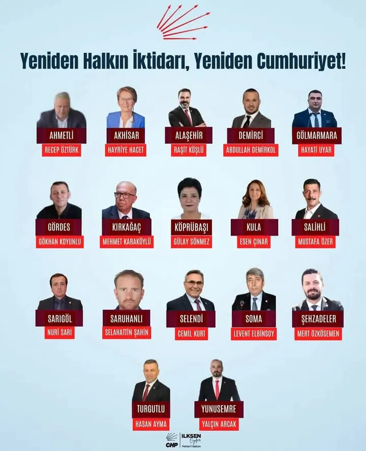 CHP Manisa’da ilçe başkanları belli oldu