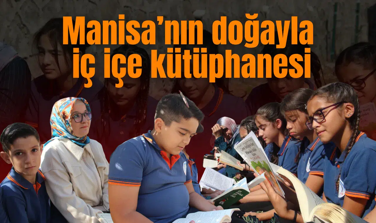 Manisa’nın doğayla iç içe kütüphanesi