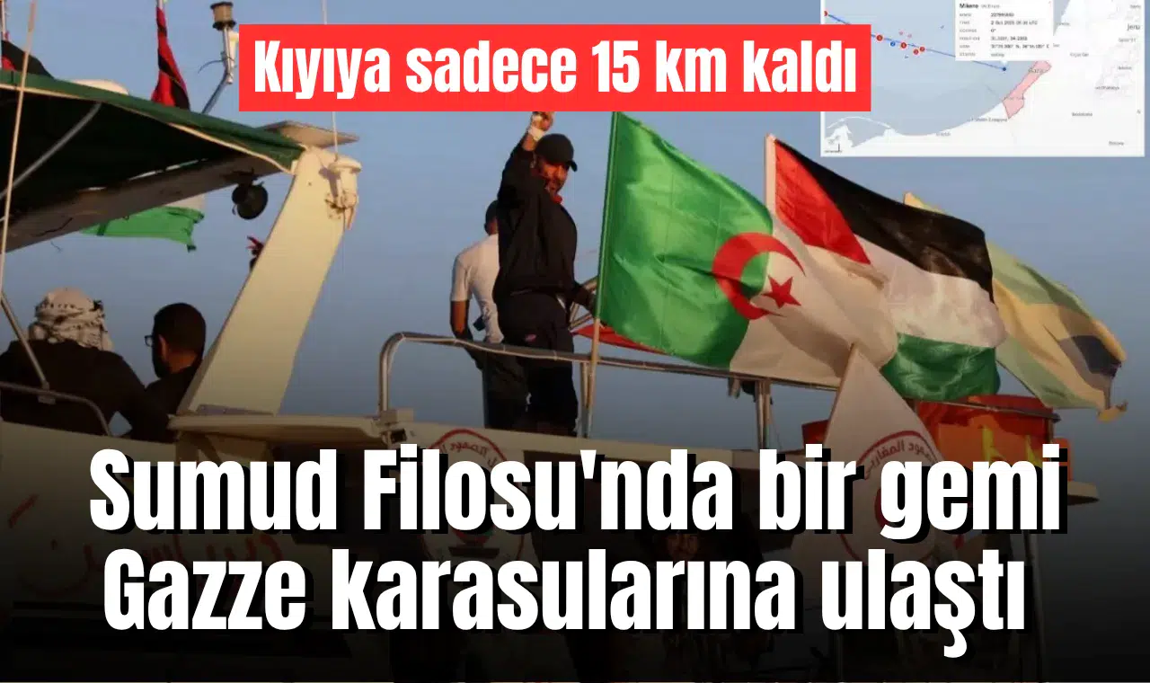 Sumud Filosu'nda bir gemi Gazze karasularına ulaştı