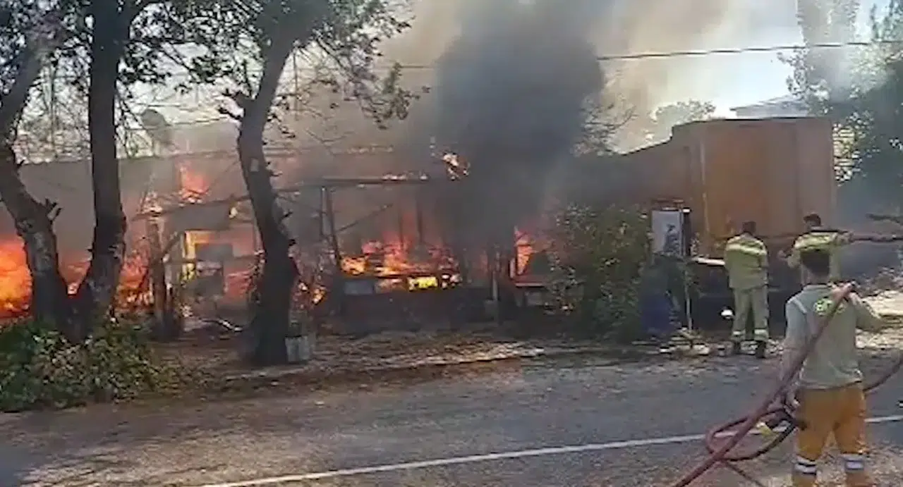 Gözlemecide korkutan yangın