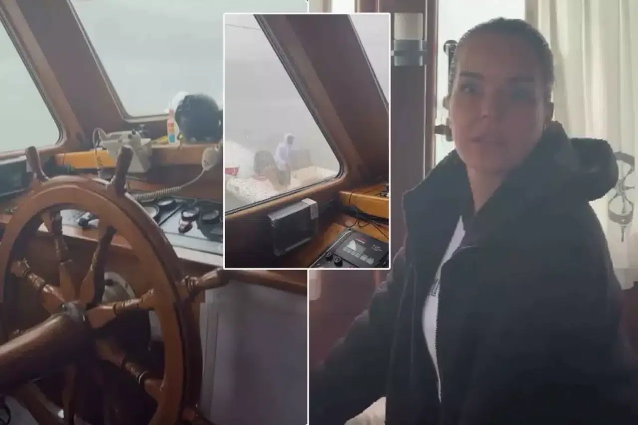 Teknede korku dolu anlar! Yaşadığı panik ünlü oyuncunun yüzüne yansıdı