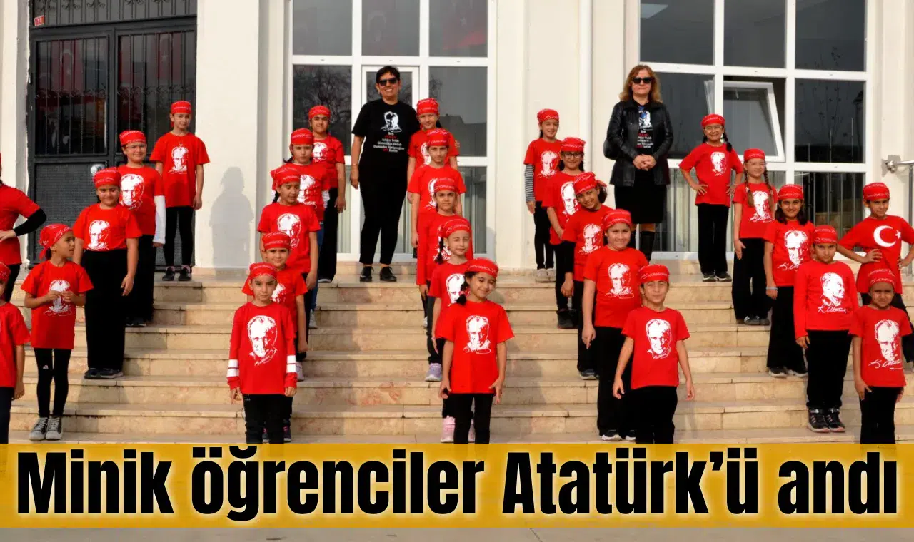 Minik öğrenciler Atatürk’ü andı