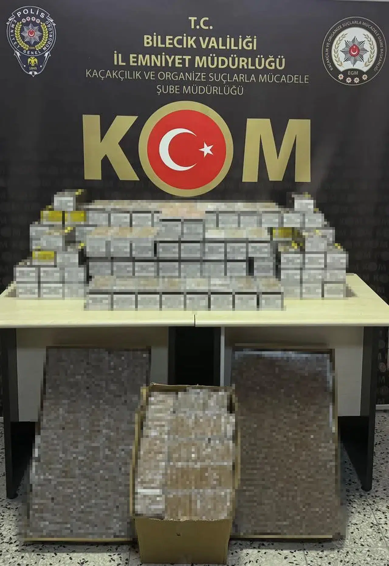 Polis 30 bin adet dolu makaron ele geçirdi