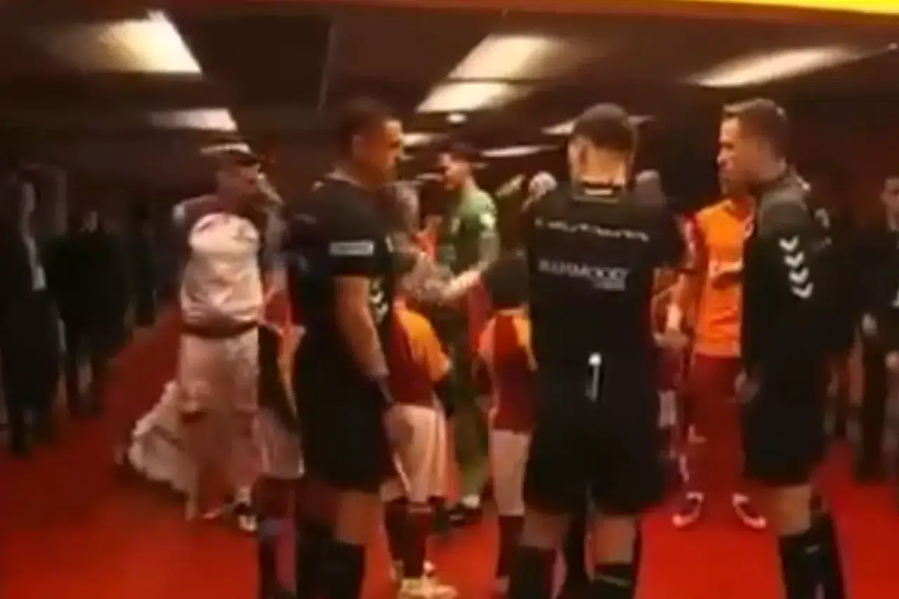 Maçtan saatler sonra ortaya çıkan görüntü