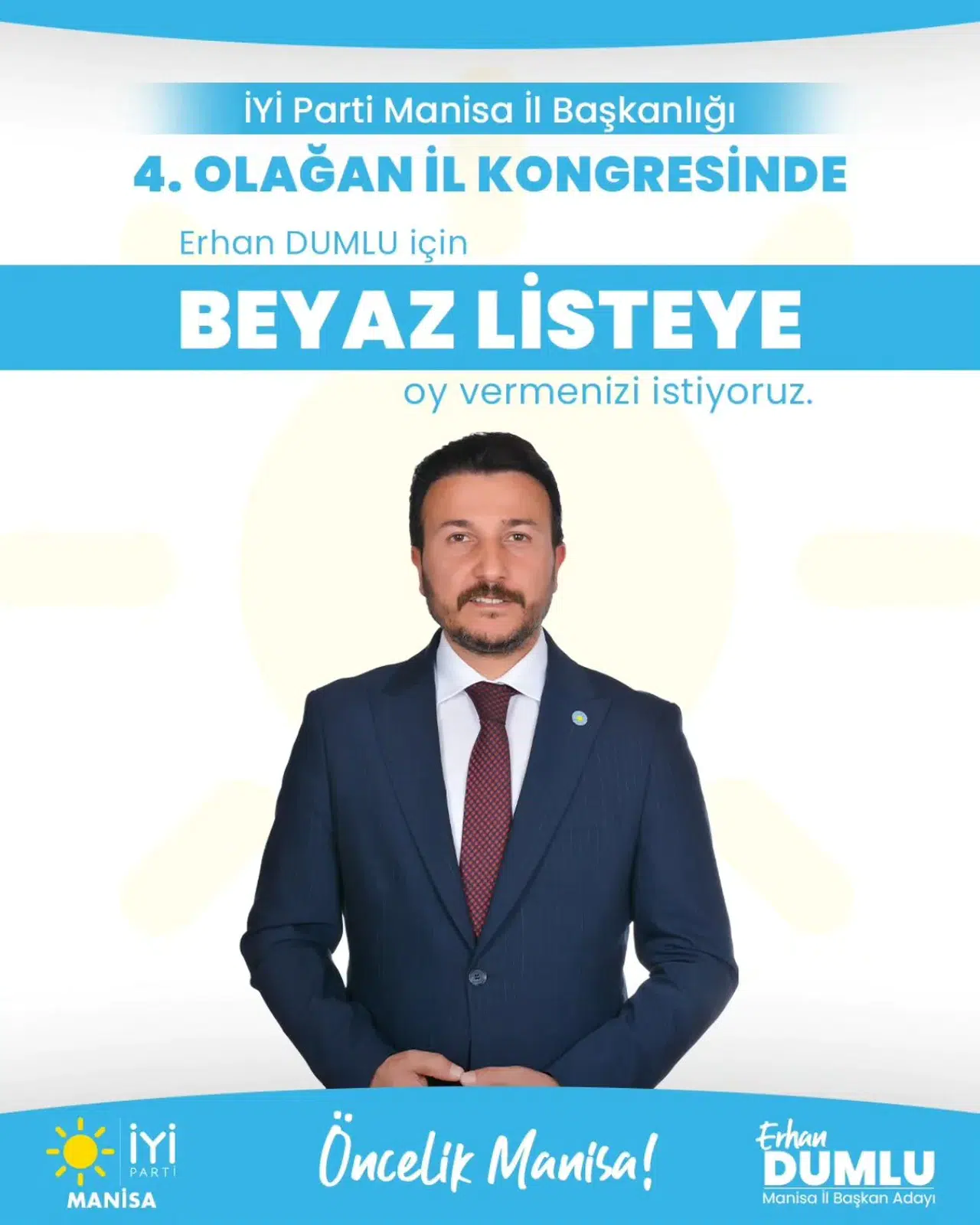 İYİ Parti’de Erhan Dumlu beyaz liste ile yarışacak