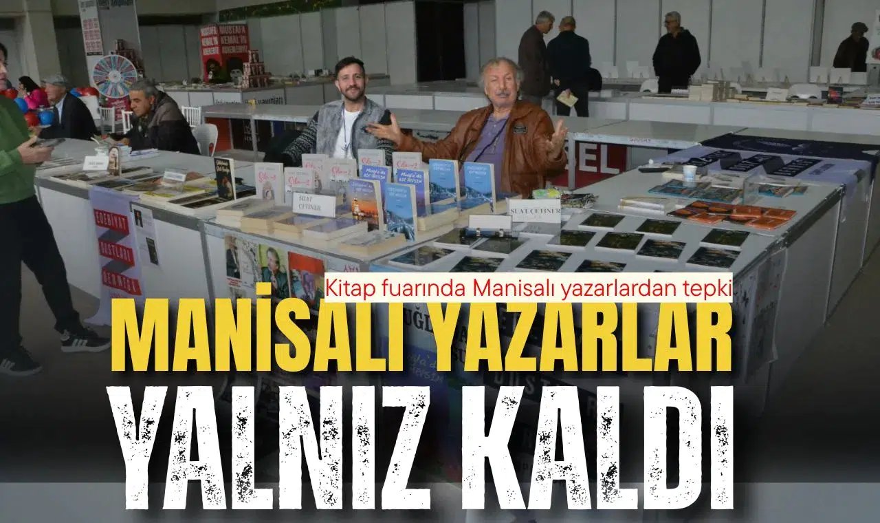 Kitap fuarında Manisalı yazarlardan tepki