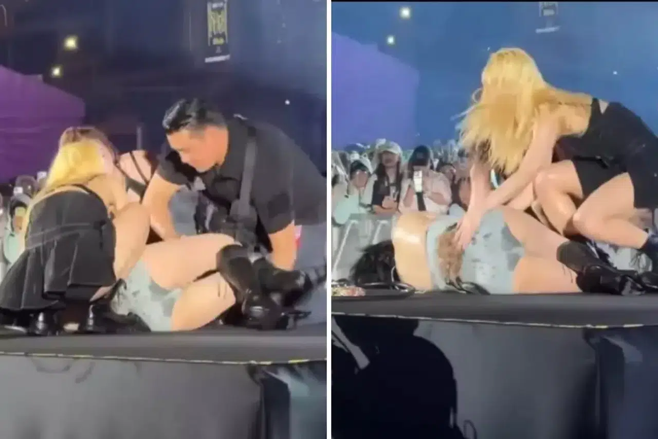 Ünlü pop yıldızı konser sırasında yere yığıldı!