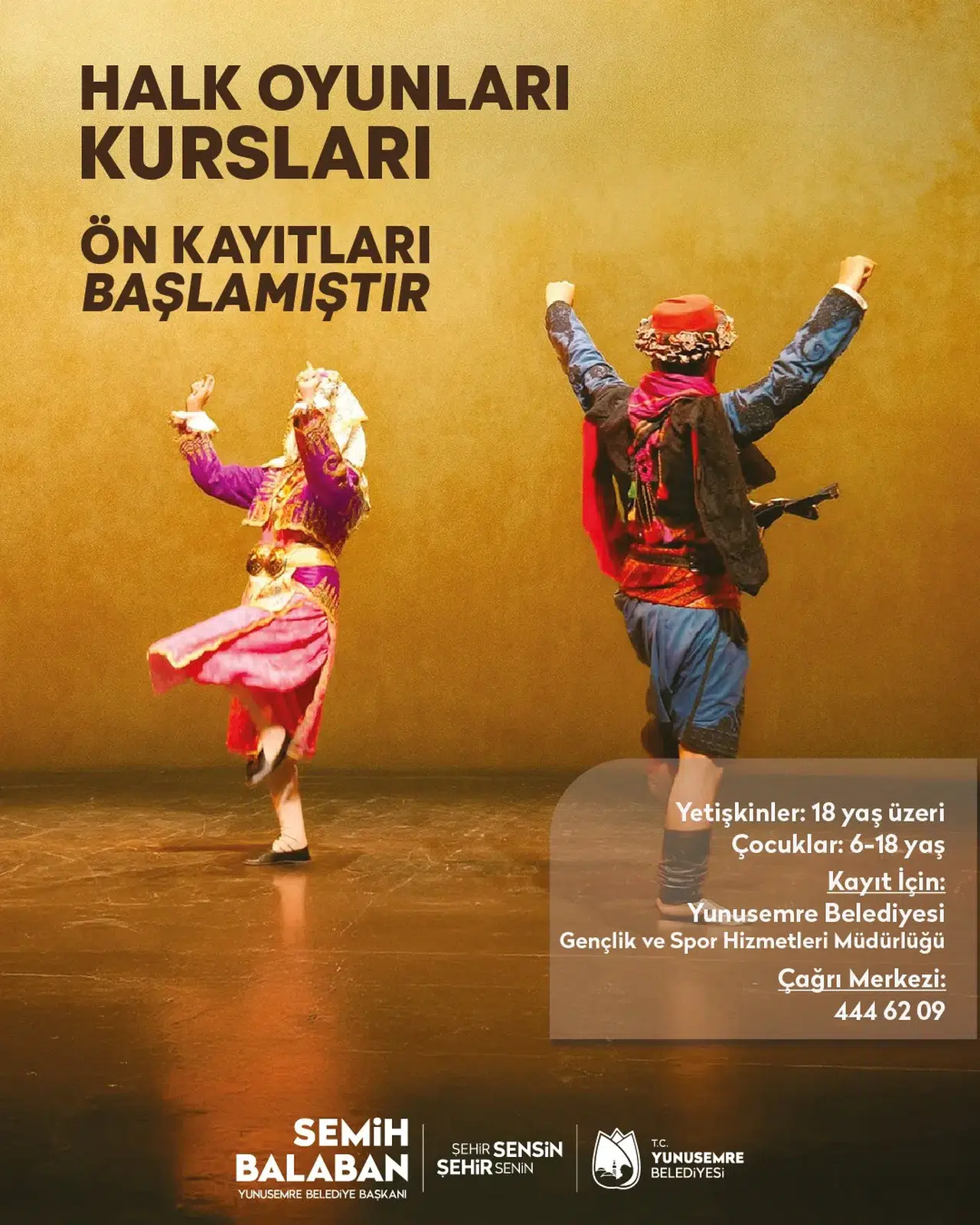 Yunusemre Belediyesi’nde Halk Oyunları Kursu İçin Kayıtlar Başladı