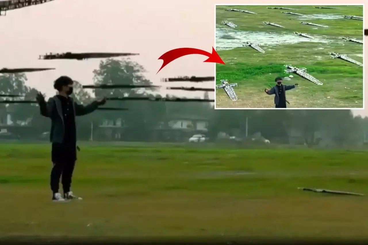 Dünya bu adamı konuşuyor! Kılıçlardan dron ordusu kurdu