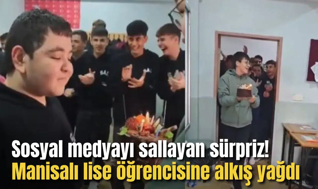 Sosyal medyayı sallayan sürpriz! Manisalı lise öğrencisine alkış yağdı