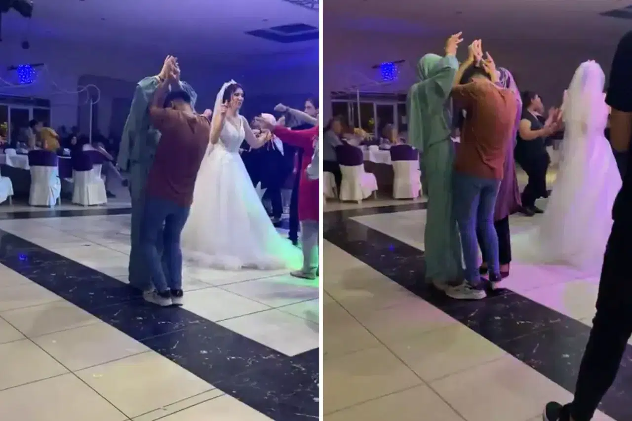 Düğünde kaydedilen o görüntü sosyal medyada viral oldu