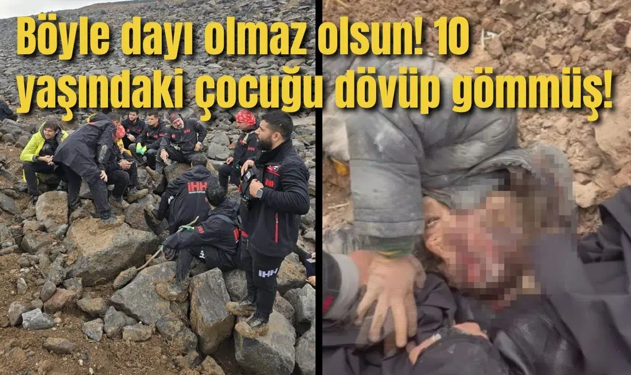 Böyle dayı olmaz olsun! 10 yaşındaki çocuğu dövüp gömmüş!